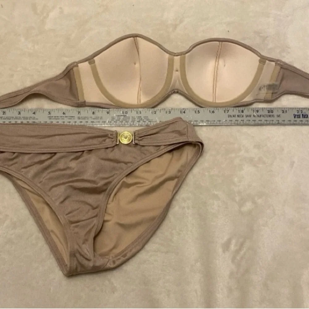 Victoria's Secret Beige Shimmer Twist Bandeau Bikini - Picture 14 of 16